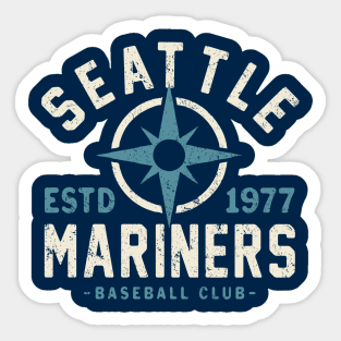 Vintage Seattle Mariners 1 by Buck Tee Sticker